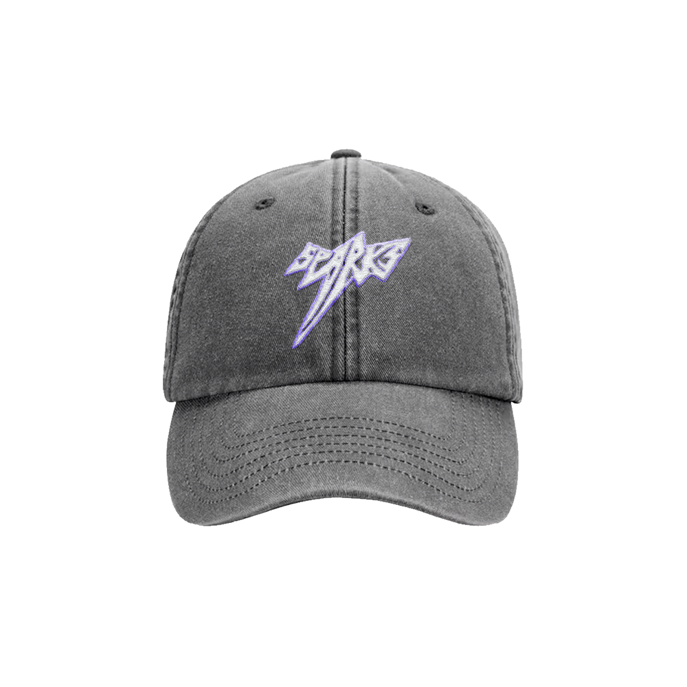 SPARKS EMBROIDERED CAP / BLACK
