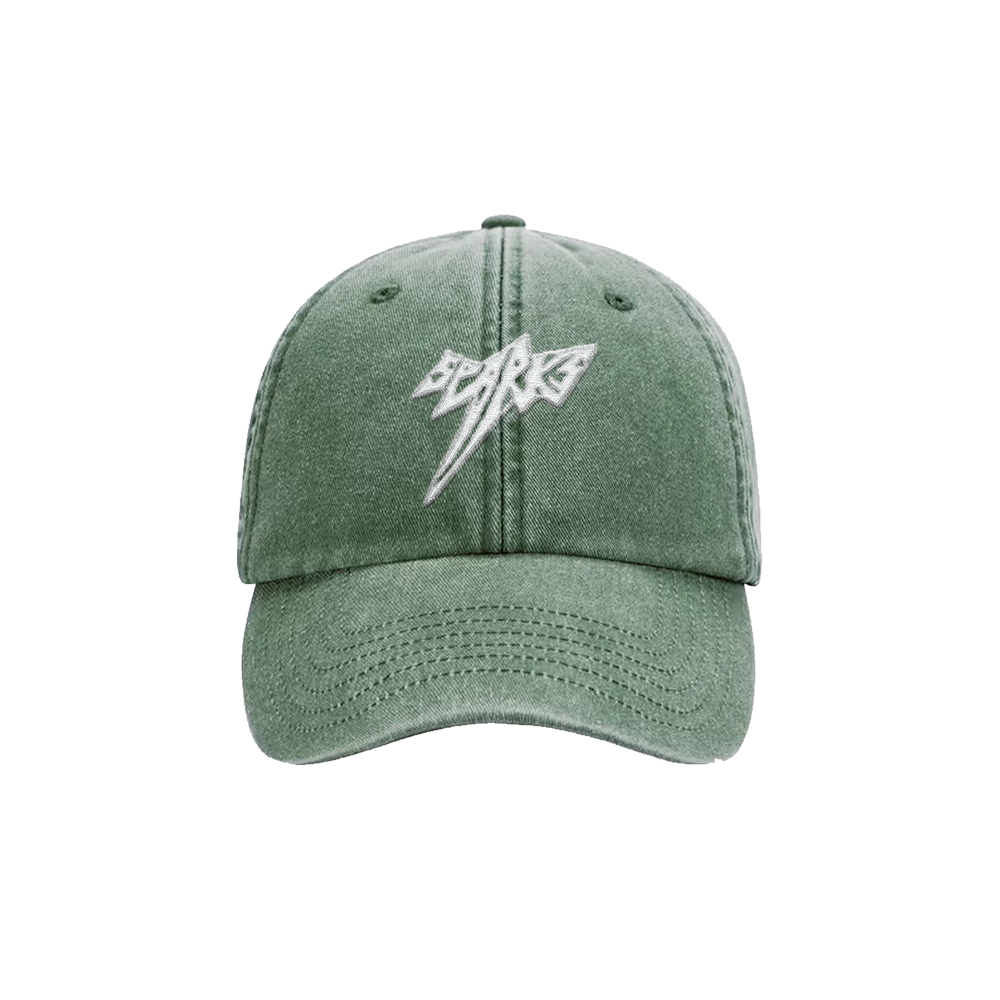 SPARKS EMBROIDERED CAP / GREEN