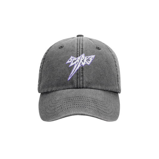 SPARKS EMBROIDERED CAP / BLACK