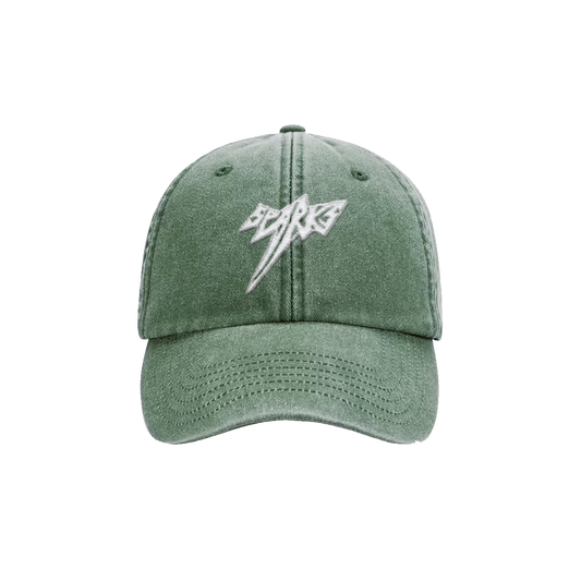 SPARKS EMBROIDERED CAP / GREEN