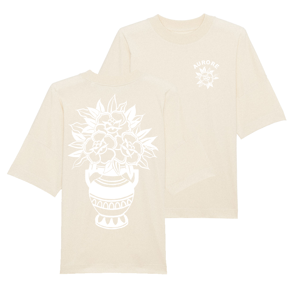 ROSE T-SHIRT / WHITE SAND