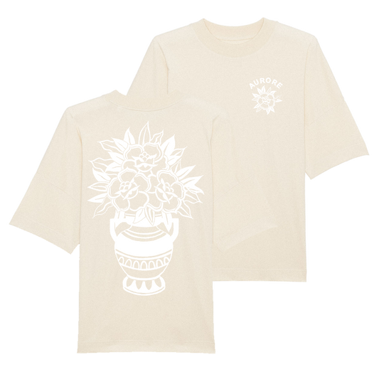 ROSE T-SHIRT / WHITE SAND